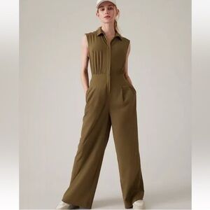 Athleta Brooklyn Heights Wide Leg Jumpsuit - sz16